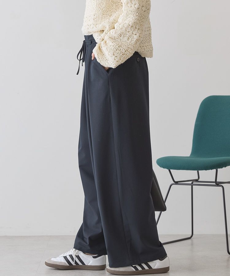 AMERICAN HOLIC「【イージーケア】リボン付きタックワイドパンツ」|その他|