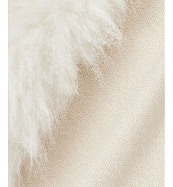 allureville「ジャガードフェイクファーコンビニットジレ」|ベスト・ジレ|