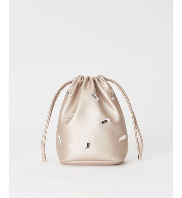 allureville「フェイクレザービジューポシェット ショルダーバッグ」|ショルダー・メッセンジャー|