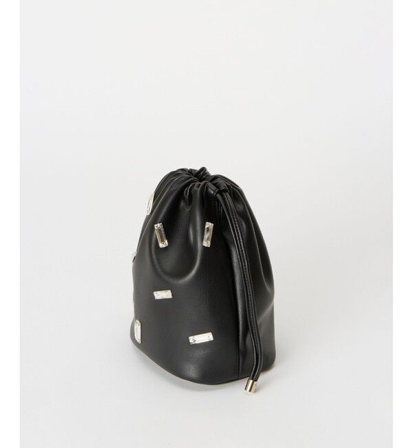 allureville「フェイクレザービジューポシェット ショルダーバッグ」|ショルダー・メッセンジャー|