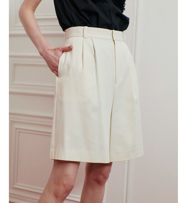 LOULOU WILLOUGHBY「【LOULOU WILLOUGHBY】シックチノハーフパンツ」|その他|アイボリー