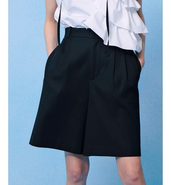 LOULOU WILLOUGHBY「【LOULOU WILLOUGHBY】シックチノハーフパンツ」|その他|ブラック