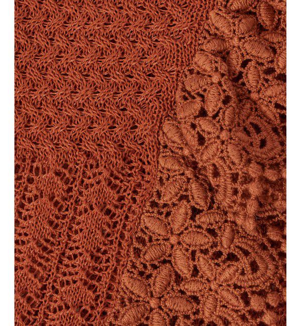 LOULOU WILLOUGHBY「【LOULOU WILLOUGHBY】レースフリルニットプルオーバー」|ニット・セーター|