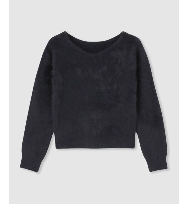 LOULOU WILLOUGHBY「【LOULOU WILLOUGHBY】カシミヤブレンドファー加工プルオーバー」|ニット・セーター|