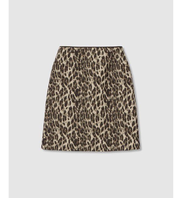 LOULOU WILLOUGHBY「【LOULOU WILLOUGHBY】ARGENTIレオパードJQミニスカート」|スカート|