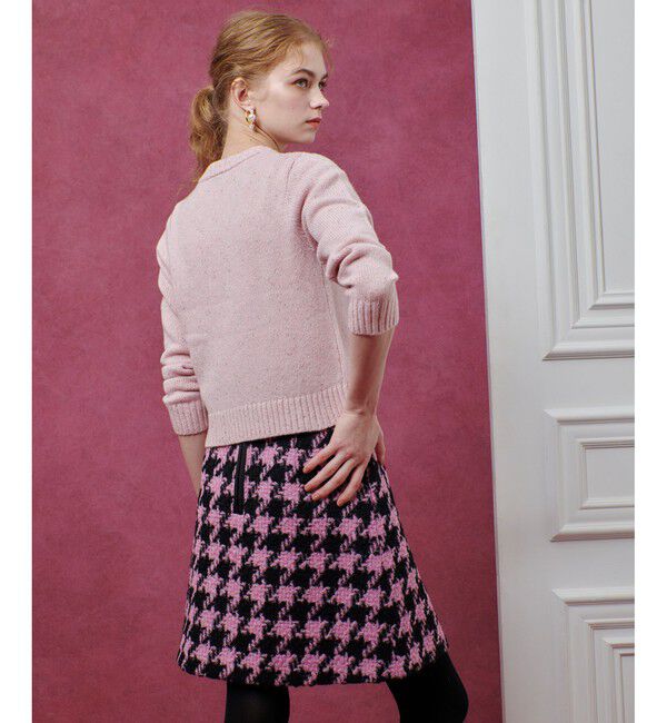 LOULOU WILLOUGHBY「【LOULOU WILLOUGHBY】ロービング千鳥タックミニスカート」|スカート|