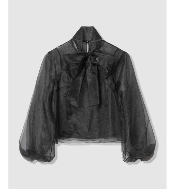 LOULOU WILLOUGHBY「【LOULOU WILLOUGHBY】オーガンリボンブラウス」|シャツ・ブラウス|