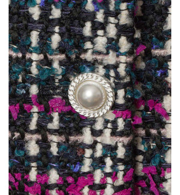 LOULOU WILLOUGHBY「【LOULOU WILLOUGHBY】CLARENSONツイードコート」|ステンカラーコート|