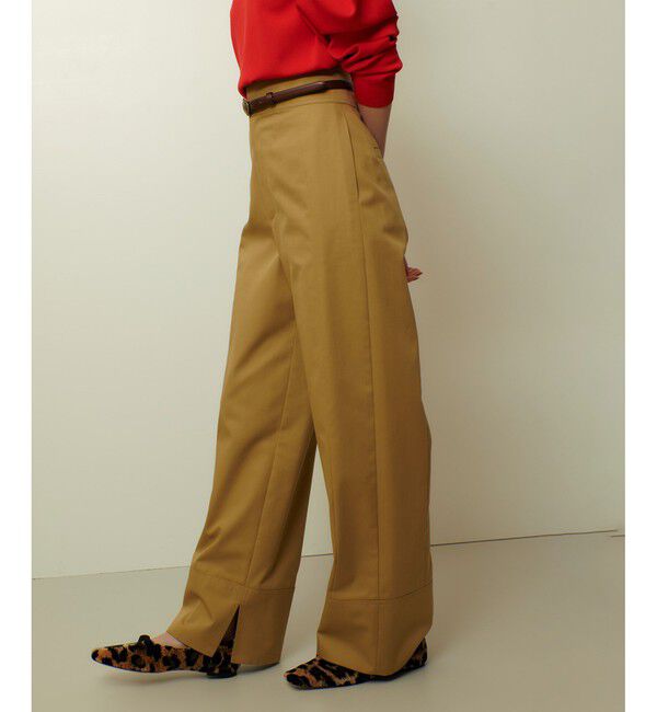 allureville「ミリタリーツイルハイウェストパンツ」|チノ|