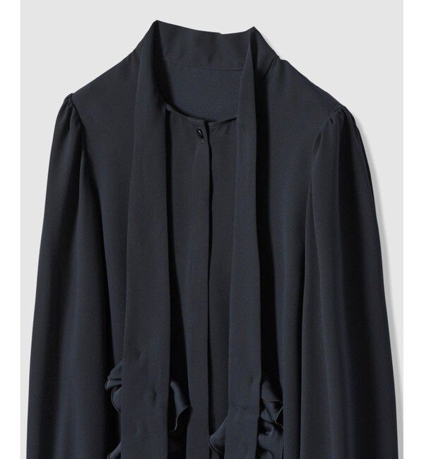 LOULOU WILLOUGHBY「【LOULOU WILLOUGHBY】ペタルフリルボウタイブラウス」|シャツ・ブラウス|