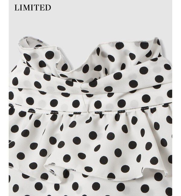 LOULOU WILLOUGHBY「◇【LOULOU WILLOUGHBY】デシンドットフリルボウタイブラウス」|シャツ・ブラウス|