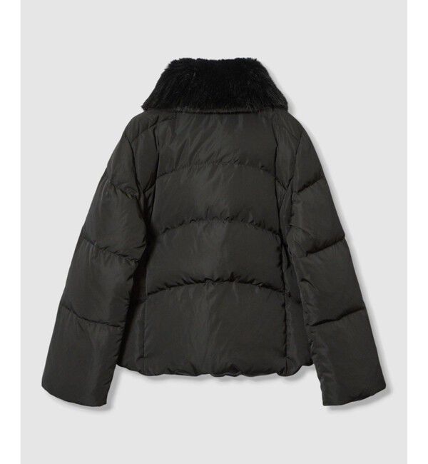 allureville「ファーカラーショートダウンコート」|ダウン|