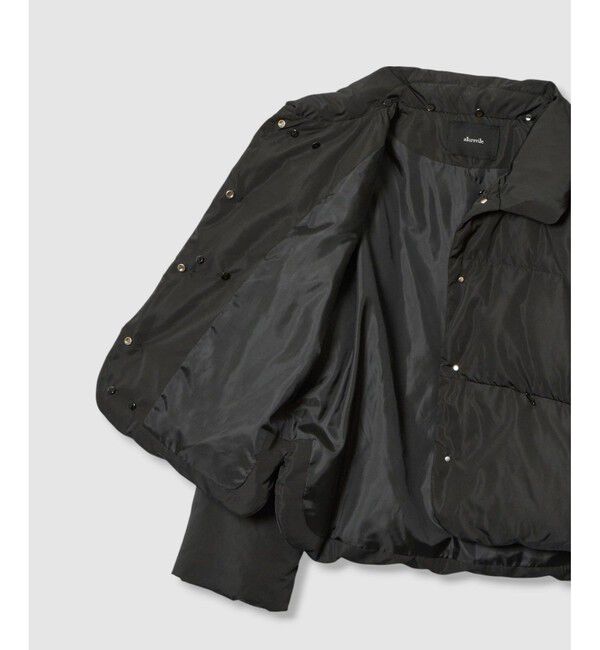 allureville「ファーカラーショートダウンコート」|ダウン|