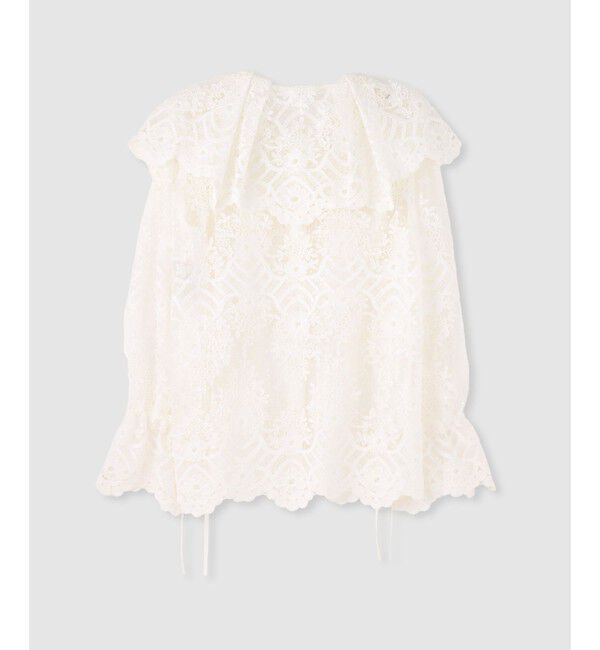 LOULOU WILLOUGHBY「【LOULOU WILLOUGHBY】チュール刺繍ブラウス」|シャツ・ブラウス|