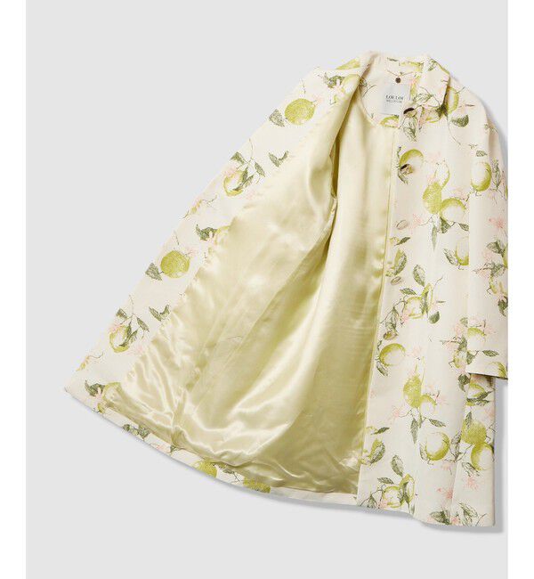 LOULOU WILLOUGHBY「【LOULOU WILLOUGHBY】RATTIレモン柄ステンカラーコート」|ダッフルコート|