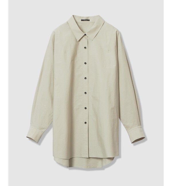 allureville「【ATELIER Line】タイプライターロングシャツ」|シャツ・ブラウス|