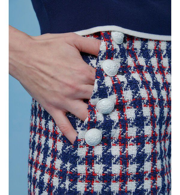 LOULOU WILLOUGHBY「【LOULOU WILLOUGHBY】トリコロールツイードマリンパンツ」|チノ|