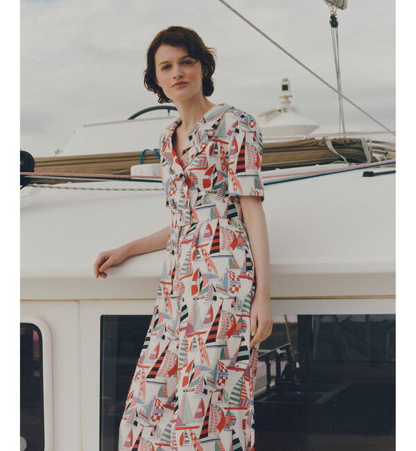 LOULOU WILLOUGHBY「【LOULOU WILLOUGHBY】RATTI マリーナプリントオールインワン」|オールインワン|マルチ