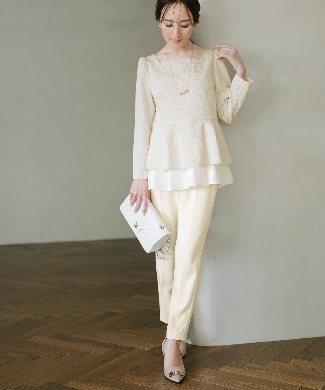 ur's「【星玲奈さんコラボアイテム】カラースティックパンツ」|スラックス|