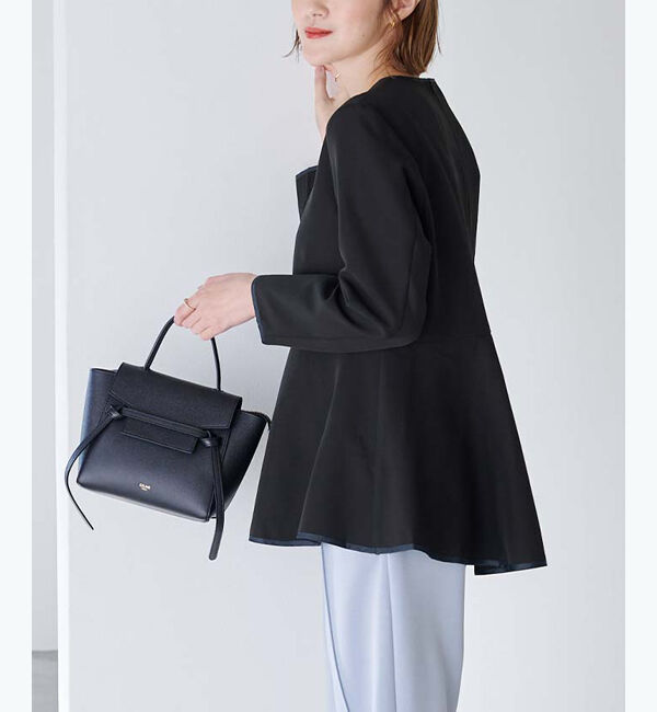 ur's「パイピングペプラムトップス」|Tシャツ・カットソー|