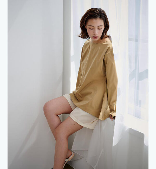 ur's「ペプラムデザイントップス/ラッシュガード」|プルオーバー|