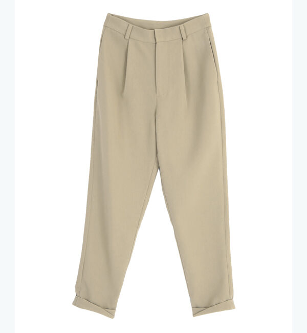 ur's「ツイストヘムテーパードパンツ」|スラックス|