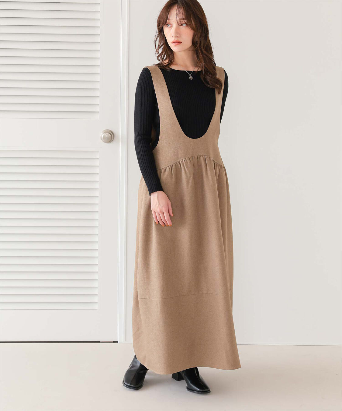 titivate「ボートネックリブ編みニット」|ニット・セーター|