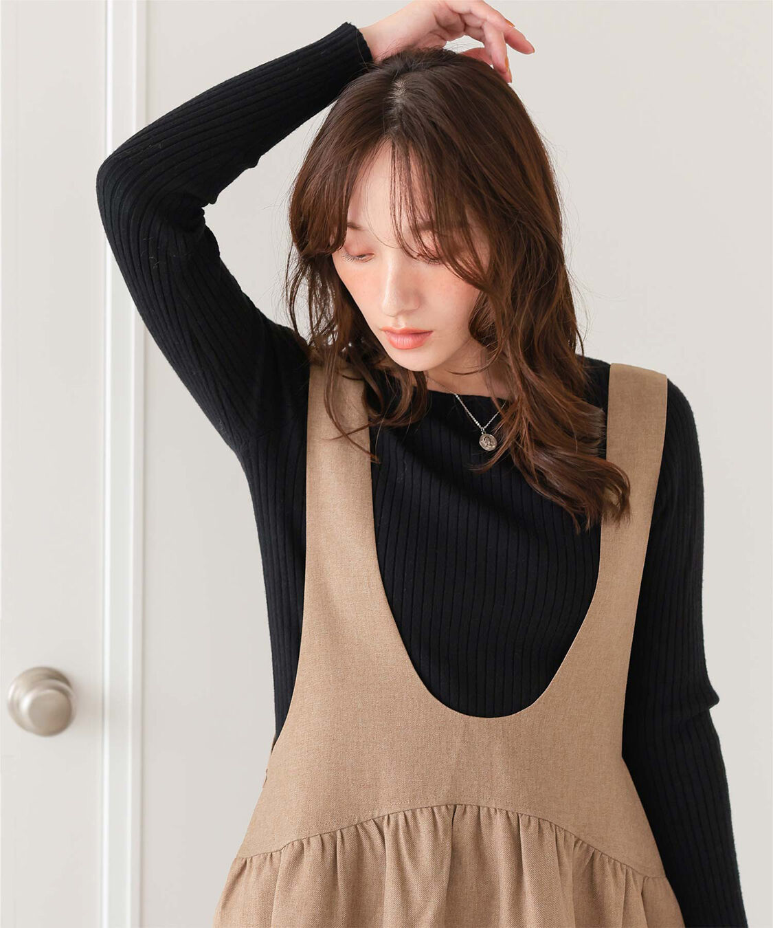 titivate「ボートネックリブ編みニット」|ニット・セーター|