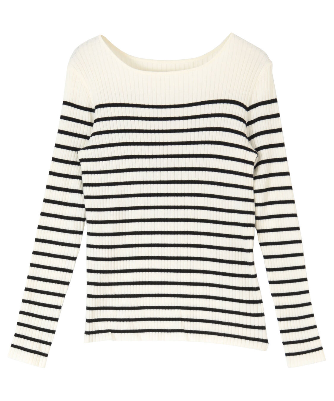 titivate「ボートネックリブ編みニット」|ニット・セーター|