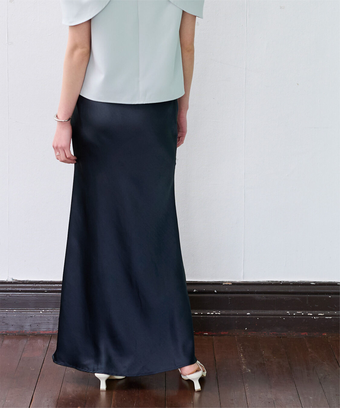 ur's「サテンマーメイドマキシスカート」|スカート|