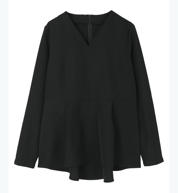 ur's「Vネックタックペプラムトップス」|Tシャツ・カットソー|