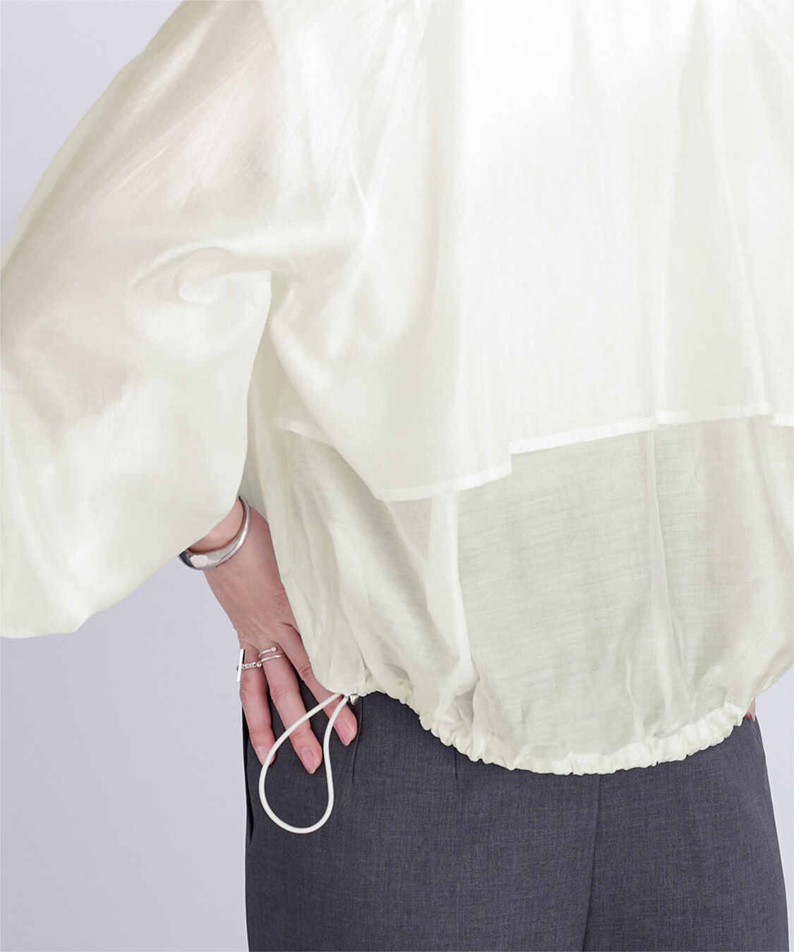 ur's「ドローストリングシアーブルゾン」|ブルゾン・スタジャン|