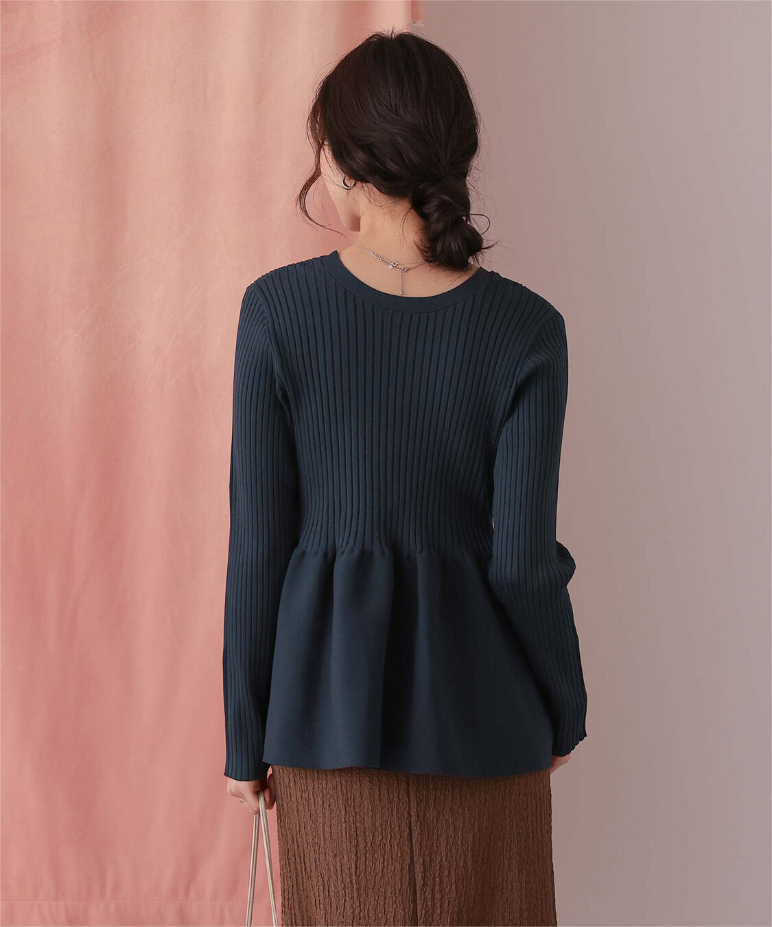 titivate「前後2wayペプラムニットトップス」|ニット・セーター|