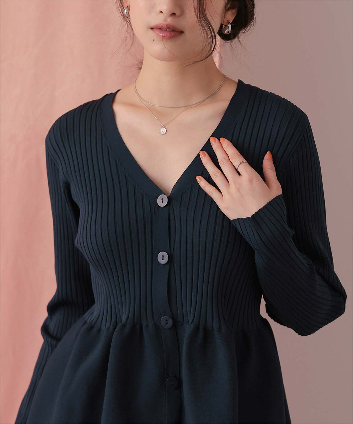 titivate「前後2wayペプラムニットトップス」|ニット・セーター|