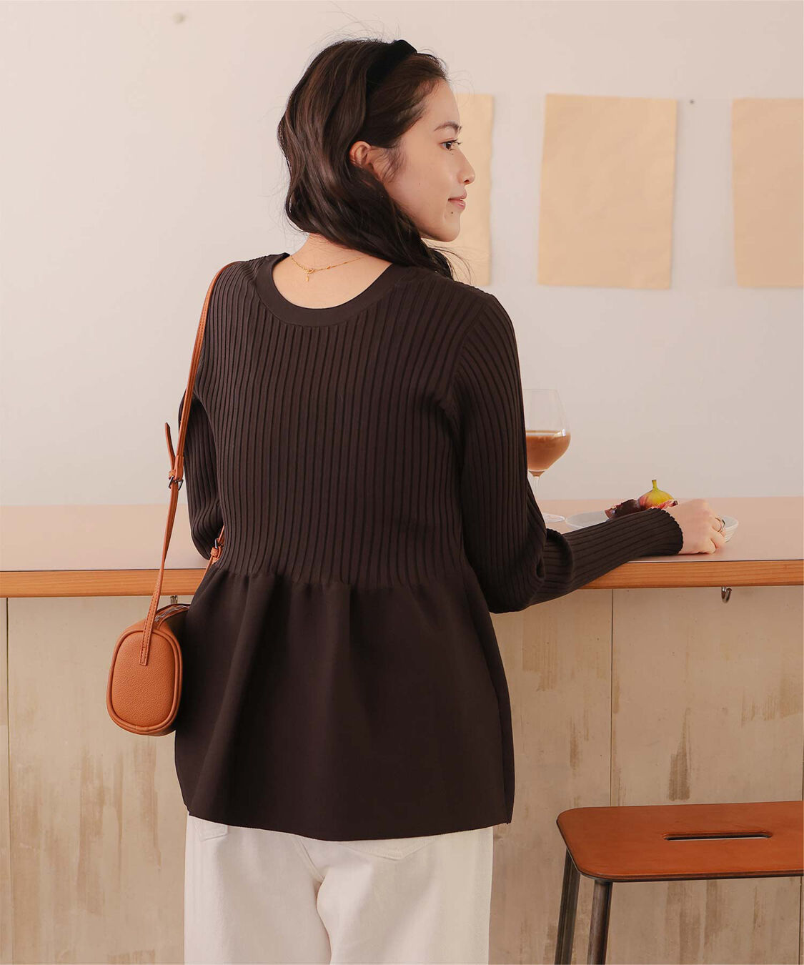 titivate「前後2wayペプラムニットトップス」|ニット・セーター|