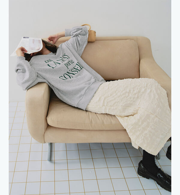 titivate「クルーネックルーズスウェットプルオーバー」|スウェット・ジャージ|