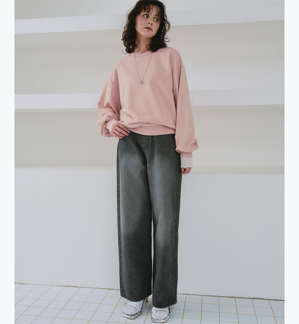 titivate「クルーネックルーズスウェットプルオーバー」|スウェット・ジャージ|