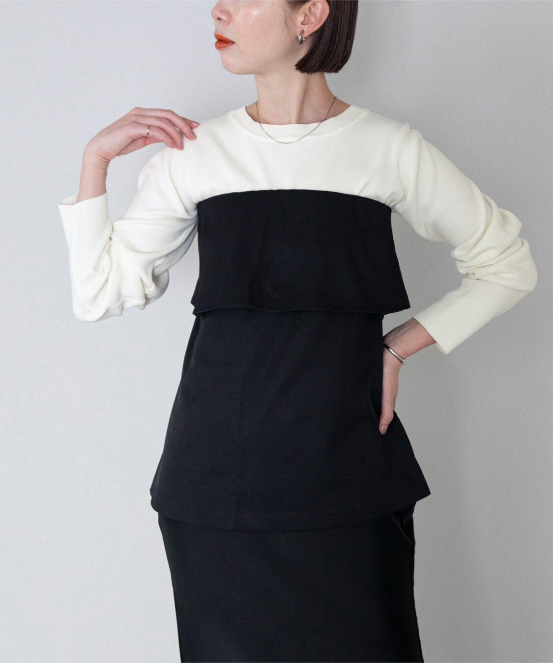 ur's「ラウンドネッククロップドニット」|ニット・セーター|