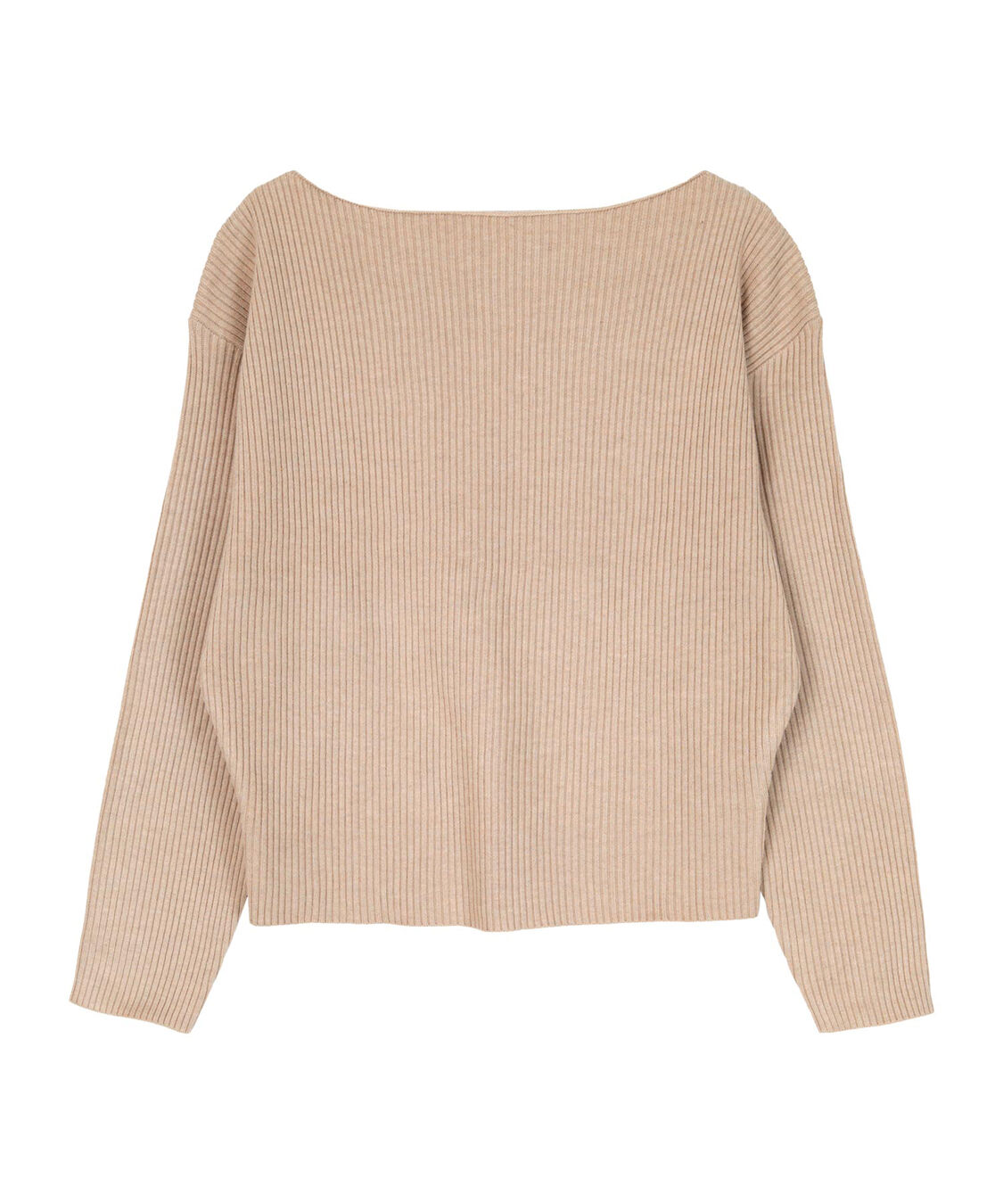 ur's「ボートネックドロップショルダーリブニット」|ニット・セーター|