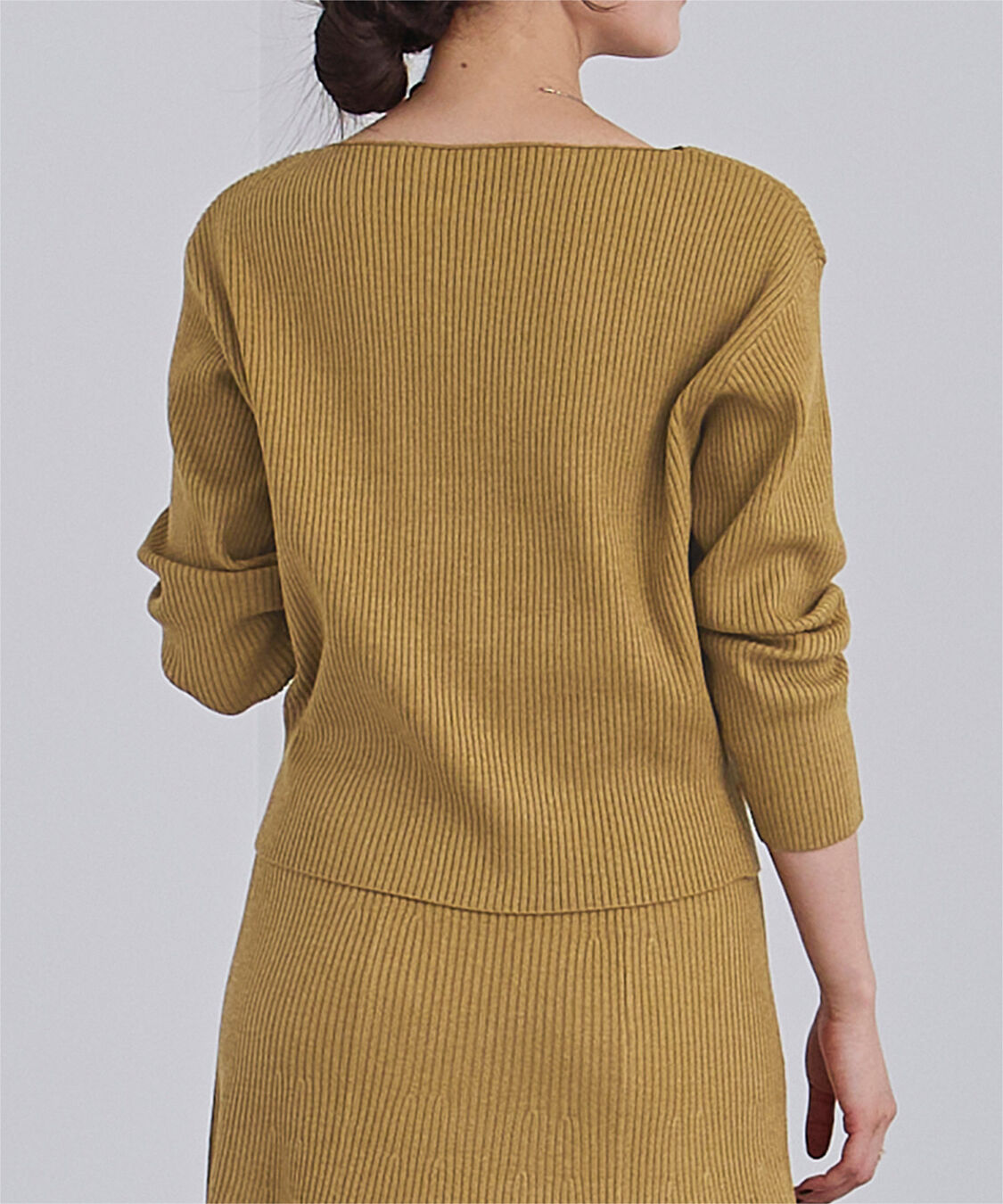 ur's「ボートネックドロップショルダーリブニット」|ニット・セーター|