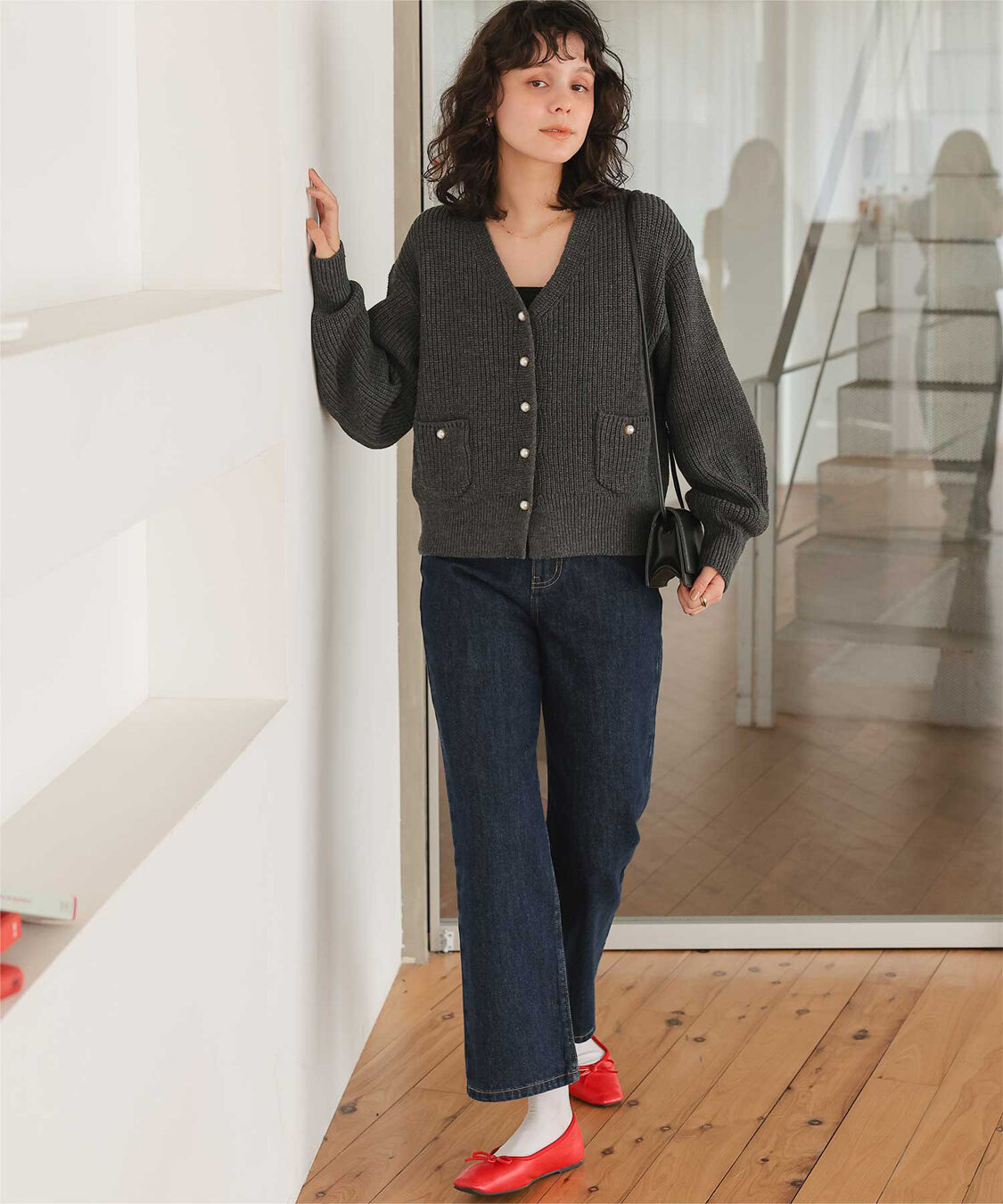 titivate「ワイドデニムパンツ」|デニム|