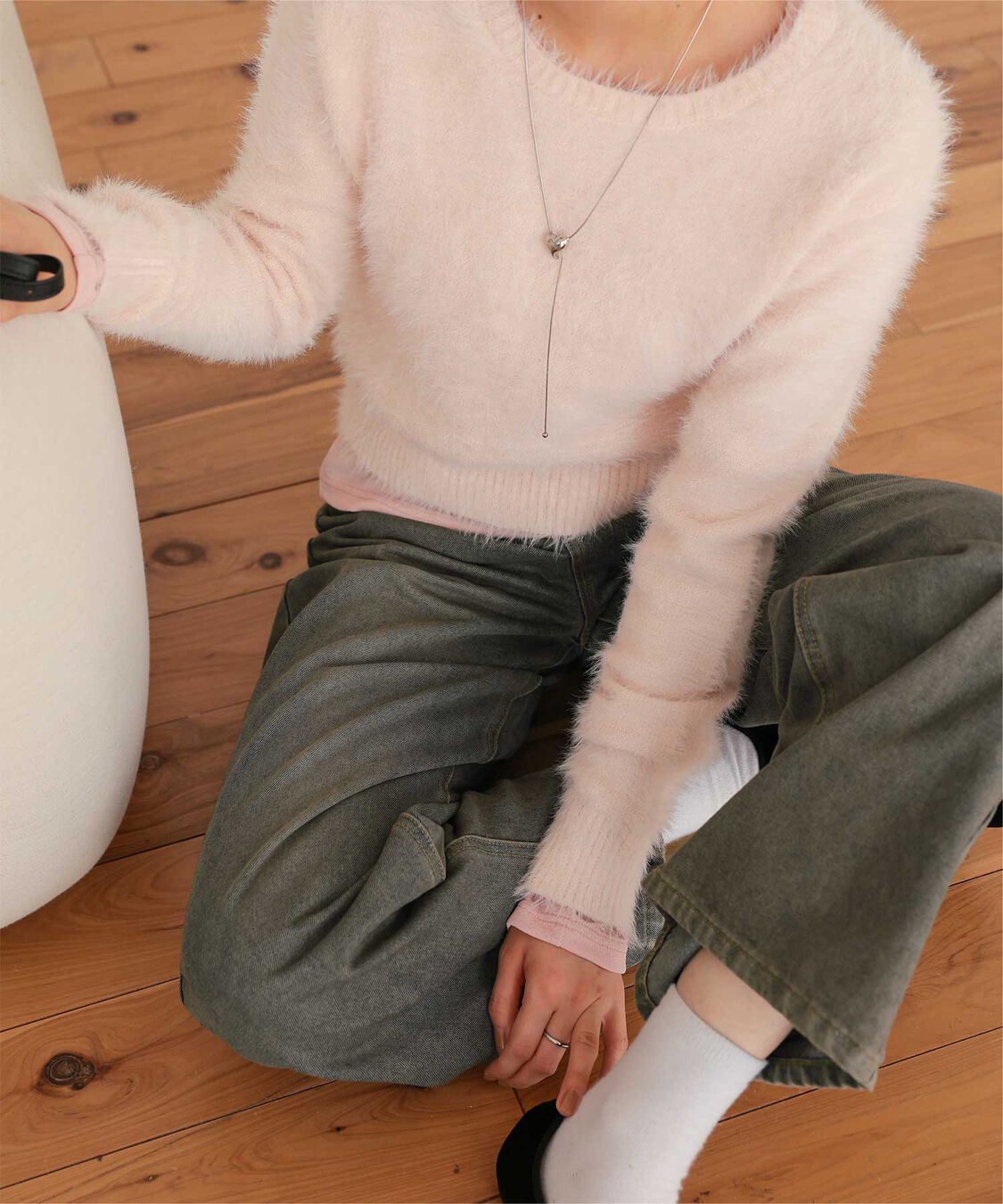 titivate「ワイドデニムパンツ」|デニム|