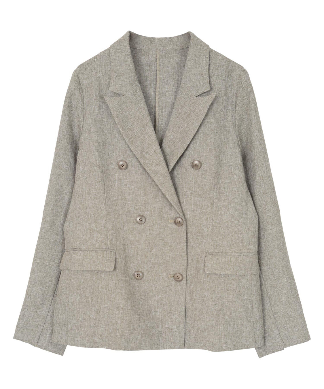 ur's「リネンライクダブルブレストジャケット」|テーラードジャケット|