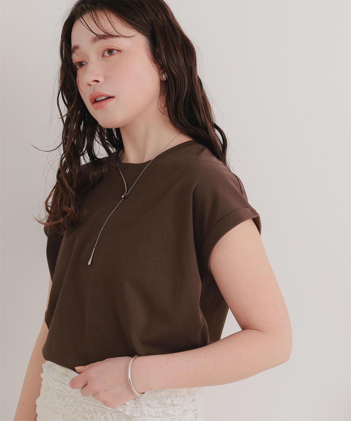 titivate「汗染み防止ダブルカフスTシャツ」|Tシャツ・カットソー|