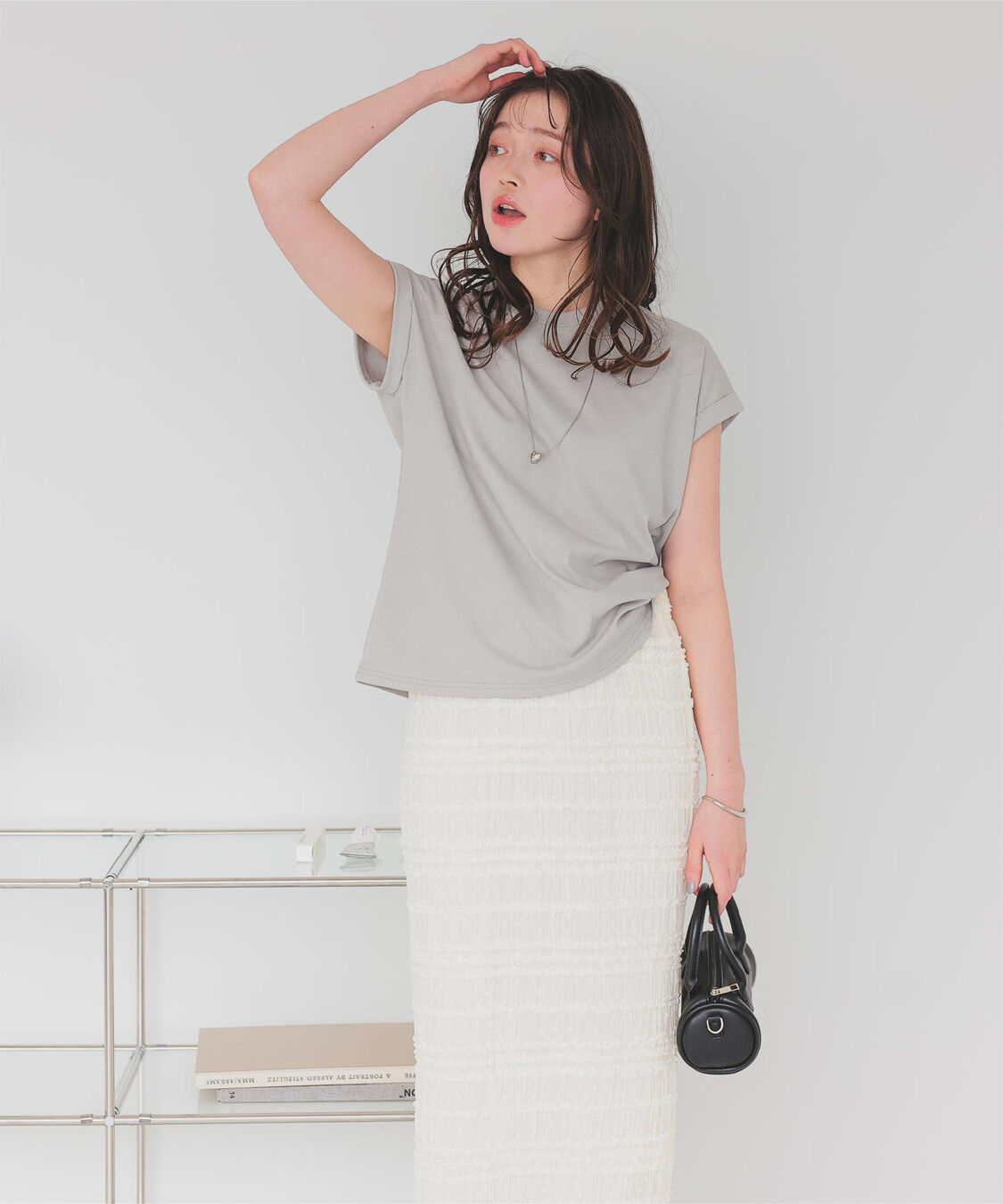 titivate「汗染み防止ダブルカフスTシャツ」|Tシャツ・カットソー|