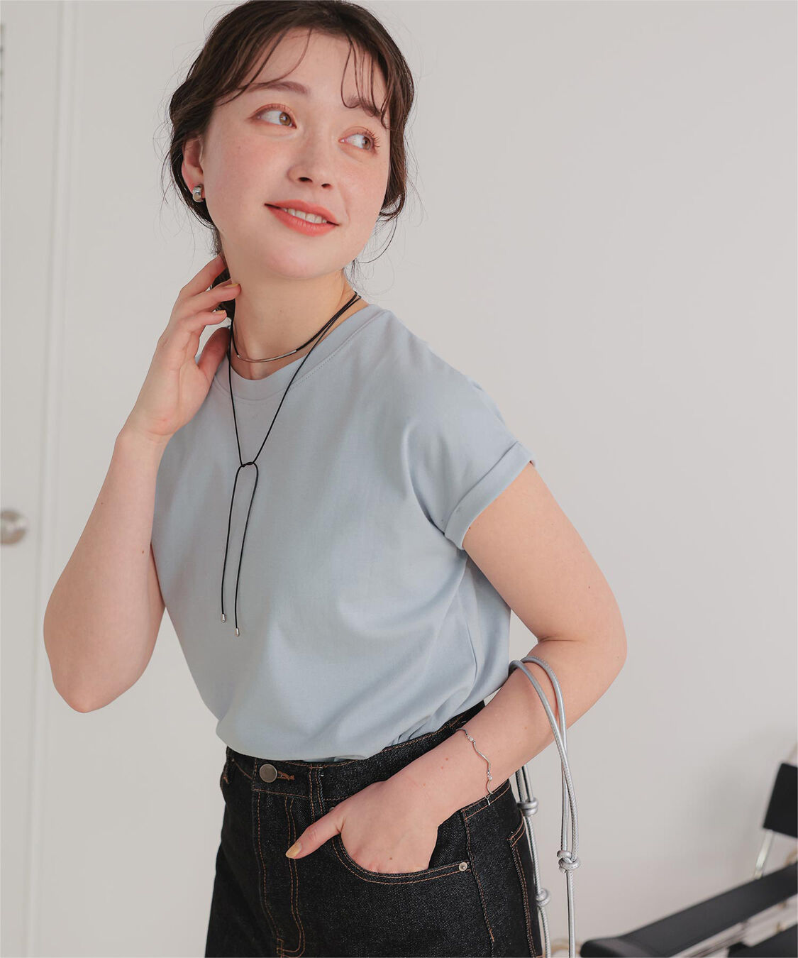 titivate「汗染み防止ダブルカフスTシャツ」|Tシャツ・カットソー|