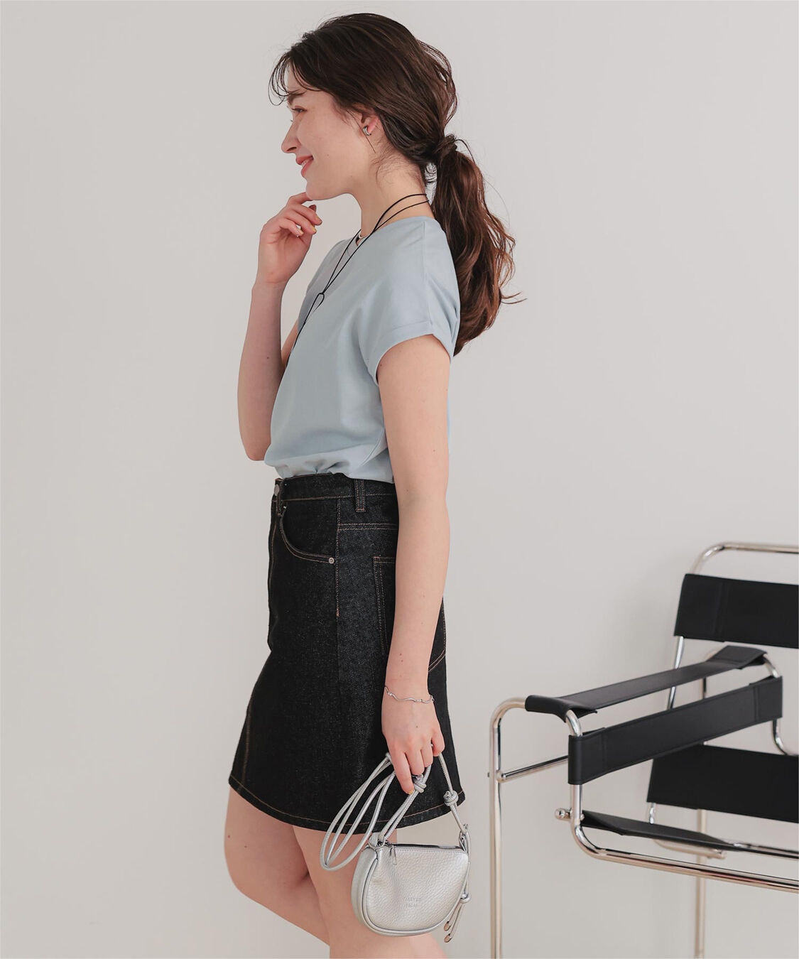 titivate「汗染み防止ダブルカフスTシャツ」|Tシャツ・カットソー|