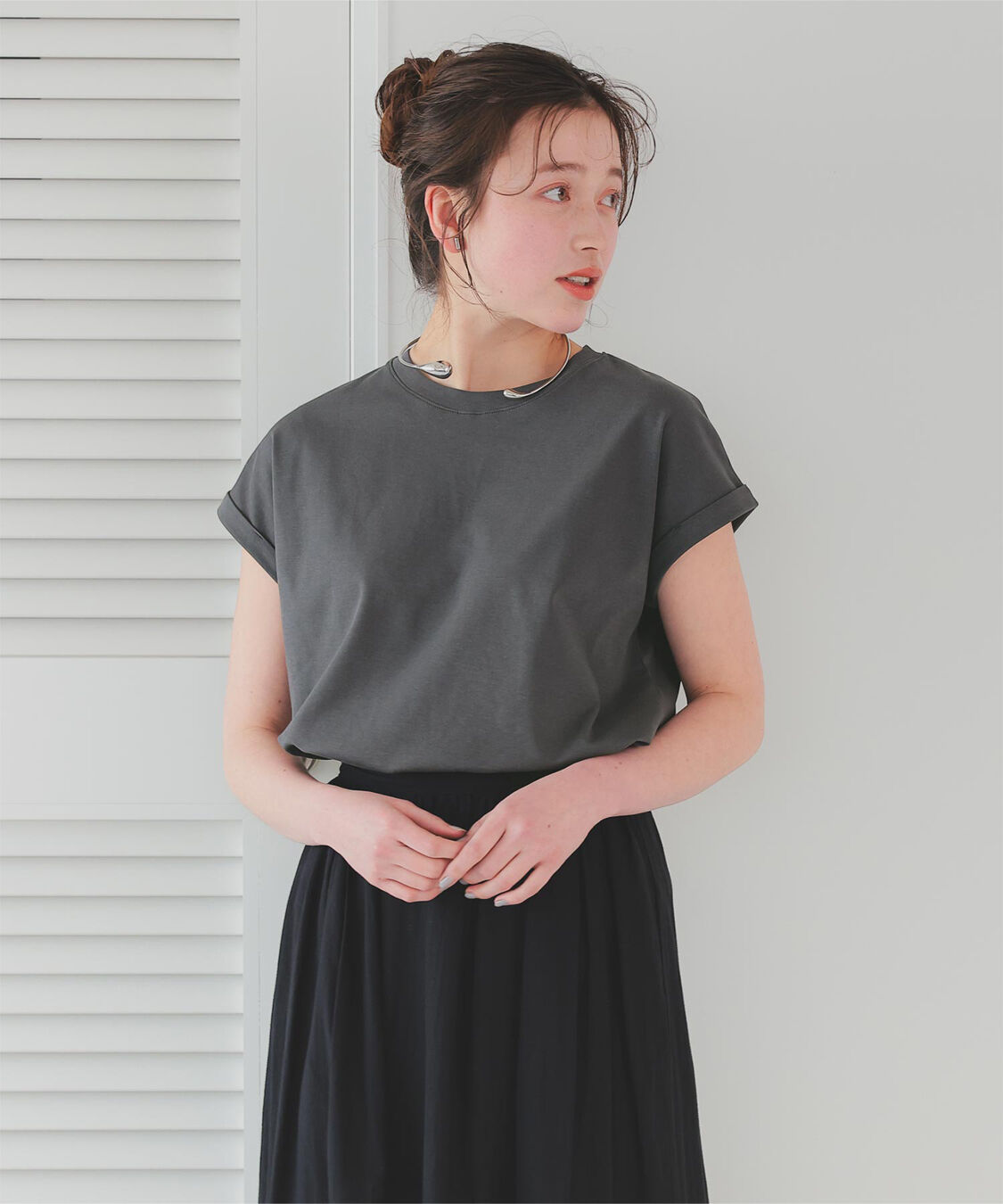 titivate「汗染み防止ダブルカフスTシャツ」|Tシャツ・カットソー|