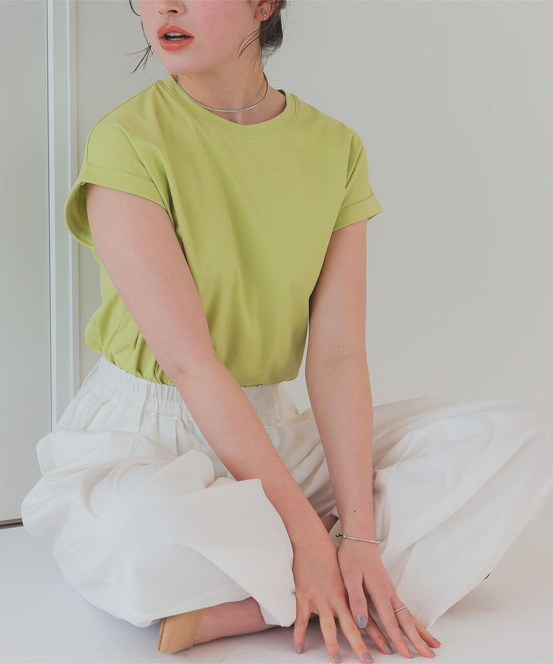 titivate「汗染み防止ダブルカフスTシャツ」|Tシャツ・カットソー|