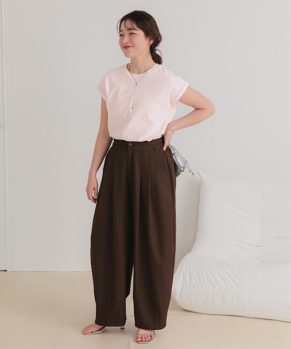 titivate「汗染み防止ダブルカフスTシャツ」|Tシャツ・カットソー|